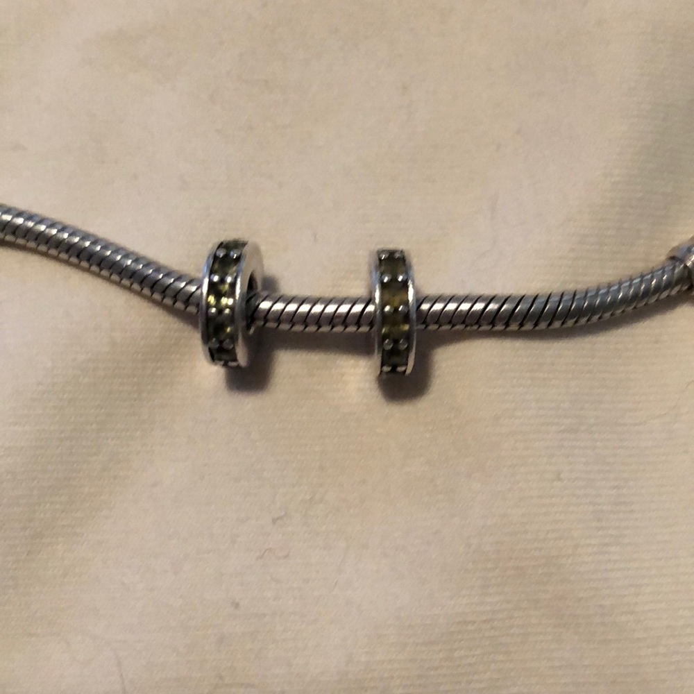 Pandora charm, spacers